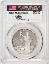 2019-W $100 American Platinum Eagle Coin PCGS PR70DCAM FDOI John Mercanti Signature