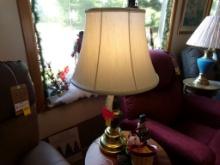 Pieri Brass and Blue Granite Table Lamp (Main Showroom)
