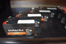 (4) DURACELL SEALED BATTERIES, PART #DURA12-1.3F