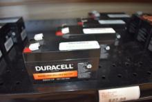 (4) DURACELL SEALED BATTERIES, PART #DURA12-1.3F