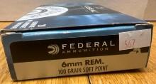 Federal 6mm REM 20 cartridges