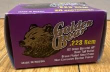 Golden Bear .223 REM 20 Cartridges