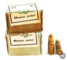 50 Rounds Sellier & Bellot 7.63 Mauser Pistol Ammunition