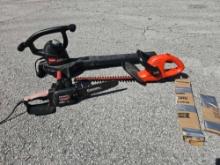 Electric yard tools - chainsaw, blower, hedgetrimmer
