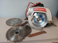 SUPER BEEFY BLACK & DECKER U-131 CIRCULAR SAW WITH BLADES