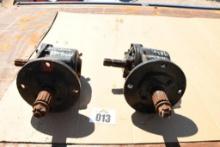 TWO HEAVY DUTY GEARBOXES