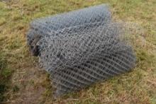 5 Partial Rolls of 48" Chain Link Fence