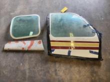 (LOT) BONANZA M35 CABIN DOOR, ESCAPE WINDOW & TRIM TAB