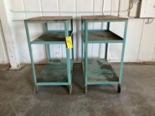 STEEL INVENTORY CARTS 41" X 23" X 46"