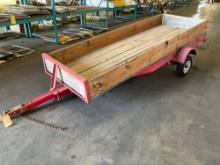 SHOP BUILT UTILITY TRAILER, 9FT X 3FT BED, NO TITLE