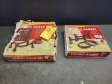 (2) BARREL WOOD BURNING STOVE KITS