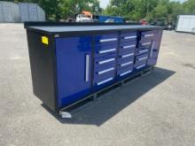 New Cherry 10' Work Bench / Tool Chest Blue