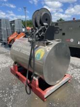 Used Stainless 260 Gallon Stationary Fuel Tank
