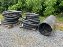 Lot Of Misc Size Corragated Pipe