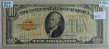 Series 1928 $10 Gold Certificate VG.