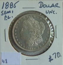 1885 Morgan Dollar Proof-Like (ding).