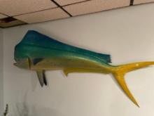 Mounted Mahi Fish - 59''L. NO SHIPPING AVAILABLE ON THIS ITEM!