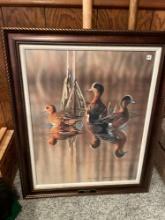 Ducks Unlimited 2019 Artist of the Year Richard Clifton" Sunshine Wigoin" Framed Painted Picture