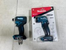 2- Makita 40 Volt tools, ML001G light NEW, and GDT01 40V Impact bare tools