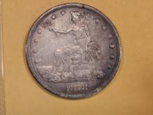 1878-S Trade Dollar in Extra Fine