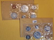 Two GEM Prooflike 1965 Canada Silver Coin Sets