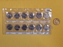1992 Canada Commemorative 25-cent coin set