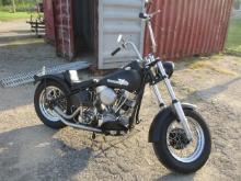 1955 Harley Davidson FL Bobber Motorcycle