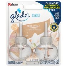 Glade PlugIns Scented Oil Air Freshener Refills- Sheer Vanilla Embrace - 1.34oz/2ct