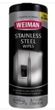 Weiman 12 Oz. Stainless Steel Cleaner Wipes