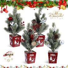 4 Pcs Mini Tabletop Christmas Tree Decorations, Small Botswana