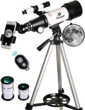 Gskyer Telescope, 70mm Aperture 400mm AZ Mount Astronomical Refracting Telescope