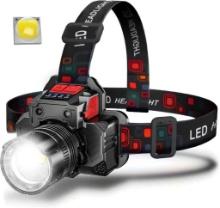 2 Pack Rechargeable Super Bright LED Headlamp High Lumen, $44.99 MSRP