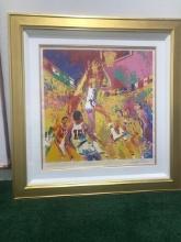 Olympic Basketball by LeRoy Neiman (1921-2012)