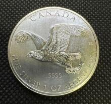 2014 Canadian Eagle 1 Troy Oz .9999 Fine Silver Bullion Coin