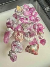Rough Ruby Gemstones 32.2ct Total