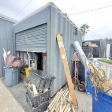 Storage container with roll-up door 98in tall 94in wide 120in depth