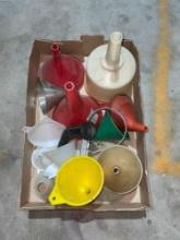 Box of Assorted Funnels.