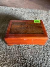 Vintage, Decorative Wood Box with Lid.