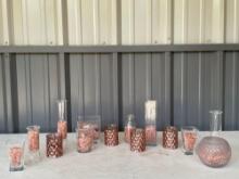 Bud Vases & Mercury Glass Candle Holders