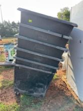 6 large rolling bins