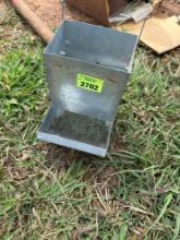 small metal pet feeder