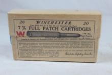 1914 Winchester 7mm Full Patch 175gr Vintage half split 2 Pc. Count 20.