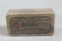 Vintage UMC Blue plaid union box of 38 Long Colt 148gr bullets. Count 50.