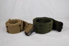 Two military type belts