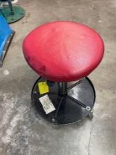 Central Hydraulics Caster Mounted Shop Stool