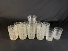 (8) Federal glass tumblers