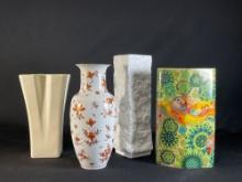 (4) Ornate vases -see photo's-