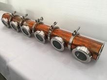 6 Section Distilling Copper Flute w / 3 in. Windows