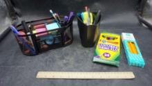 Desk Organizers, Colored Pencils & Pencils