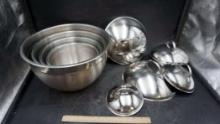 Tramontina Stainless Steel Nesting Bowls & Pot Lids